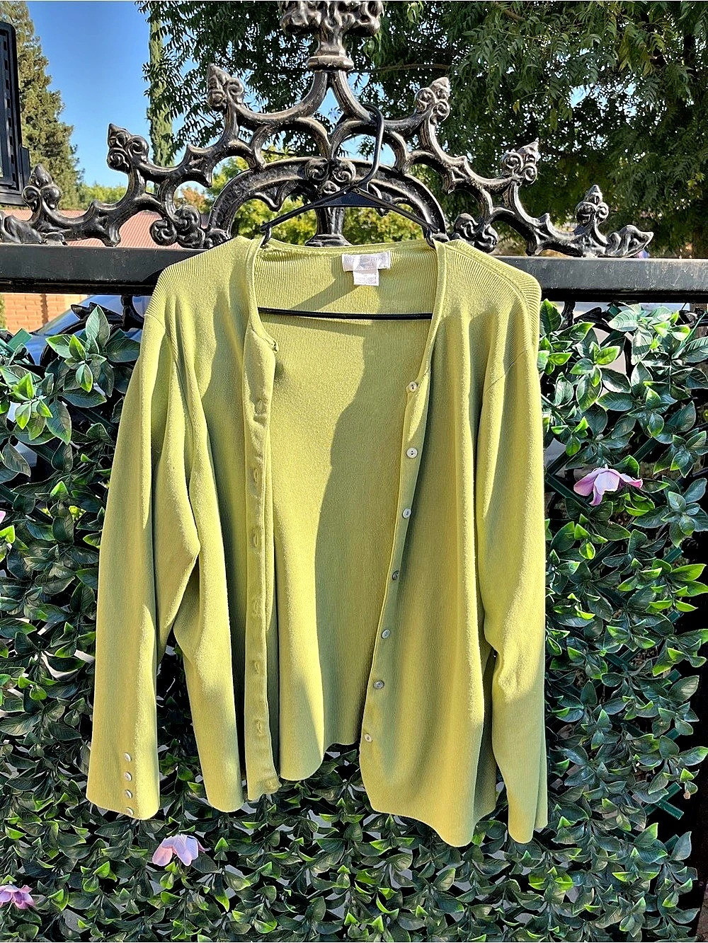 Worthington Women's Cardigan Green Size 1x